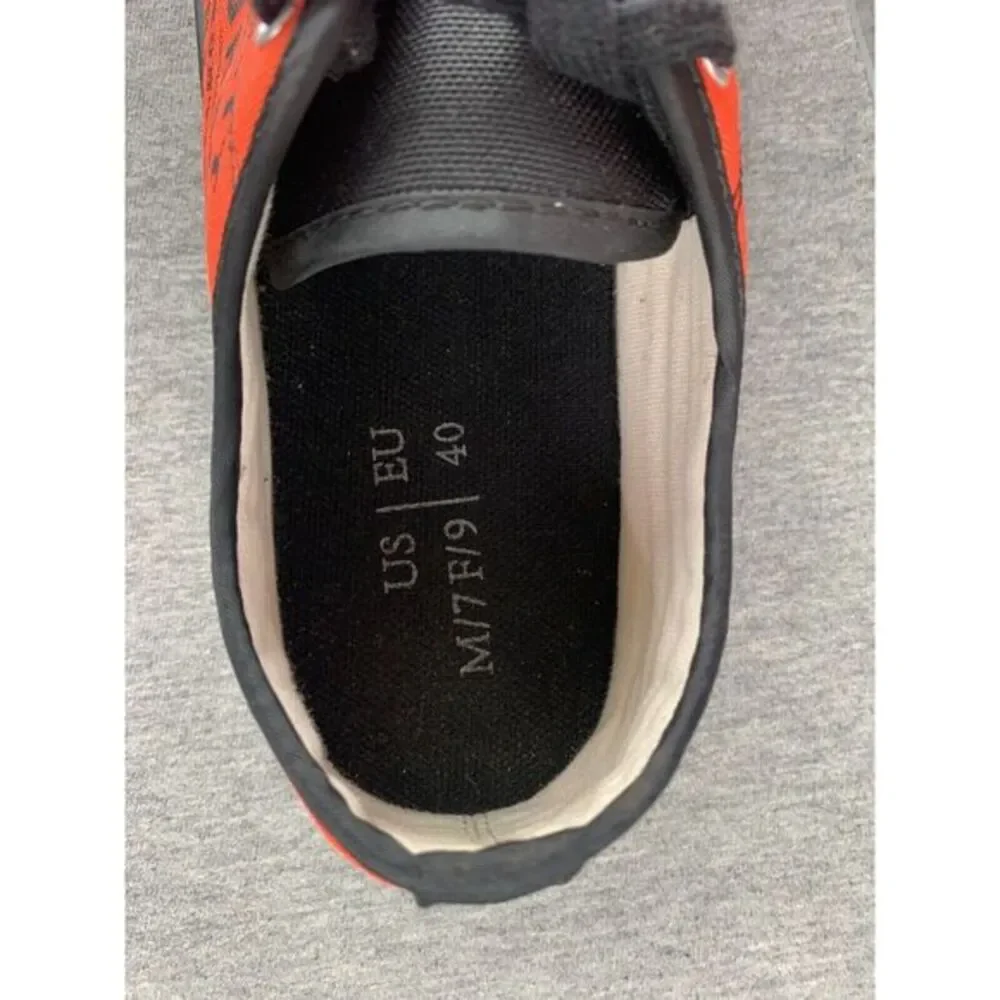 BULLEIT BOURBON FRONTIER‎ WHISKEY Men's Skate shoes size 7 Women 9 orange/black